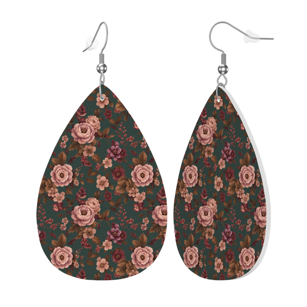 Falling For You floral teardrop earrings, alternate view