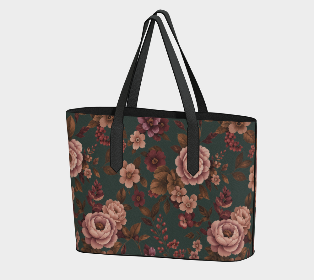 Falling For You Floral Vegan Leather Purse