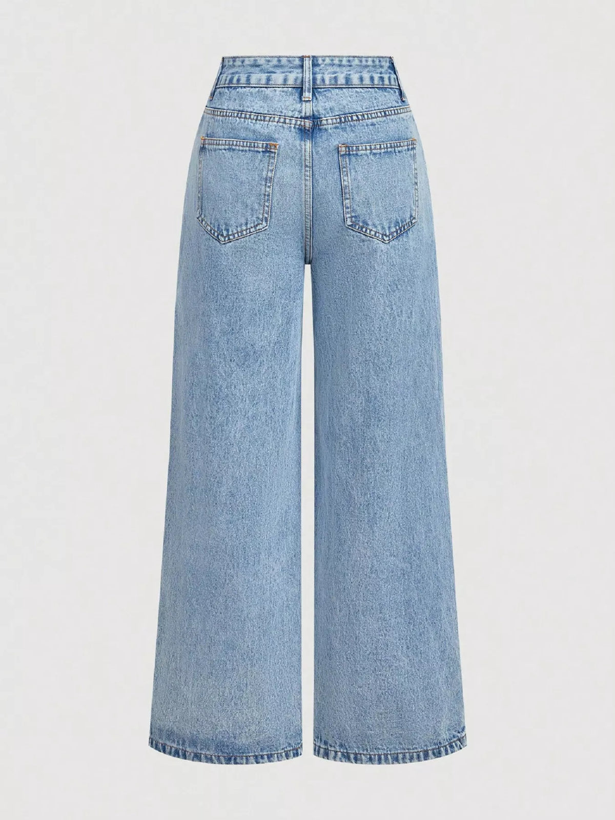 Wildflower embroidered wide-leg jeans, alternate view