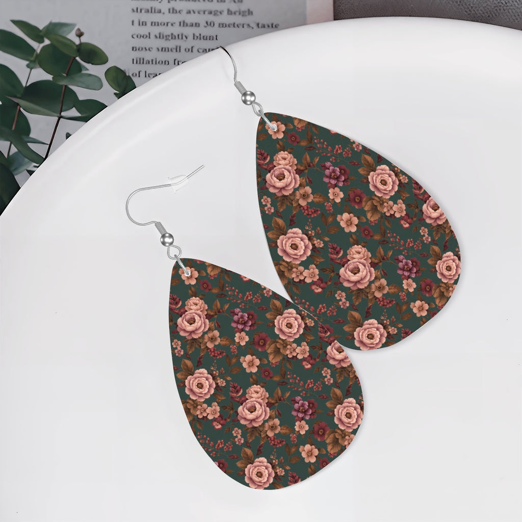 Falling For You floral teardrop earrings, alternate view