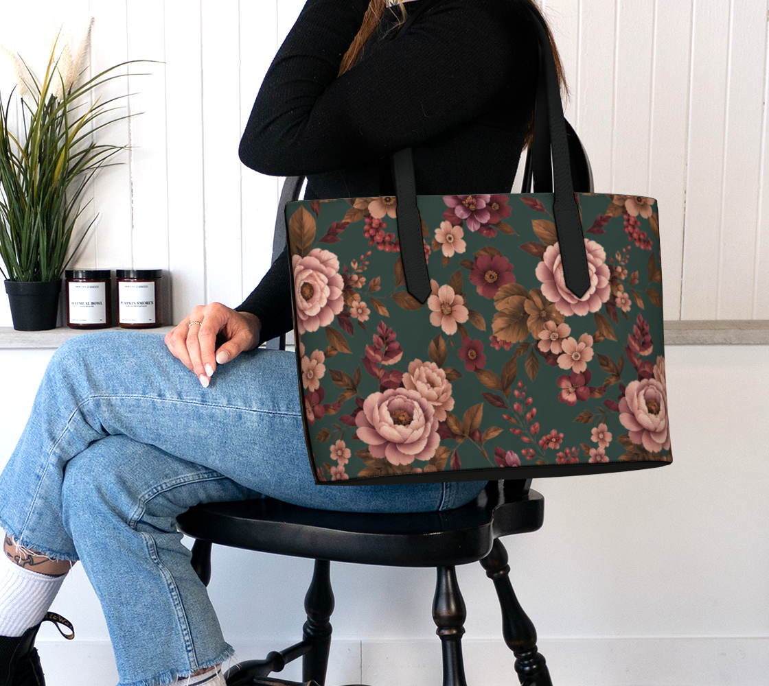 Falling For You Floral Vegan Leather Purse