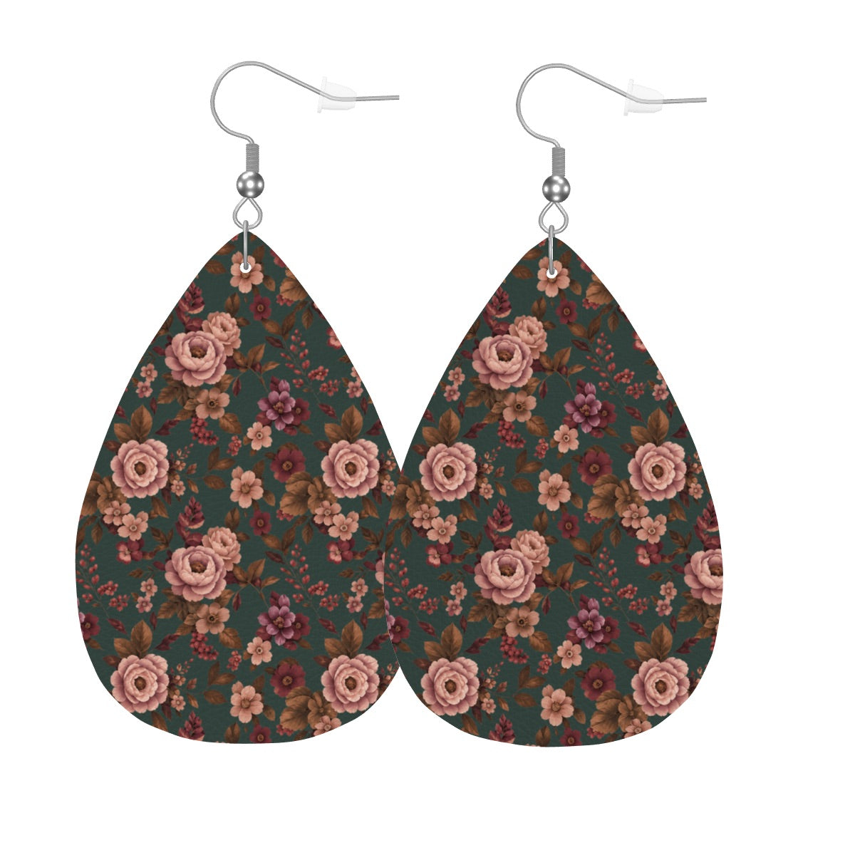 Falling For You floral teardrop earrings, alternate view