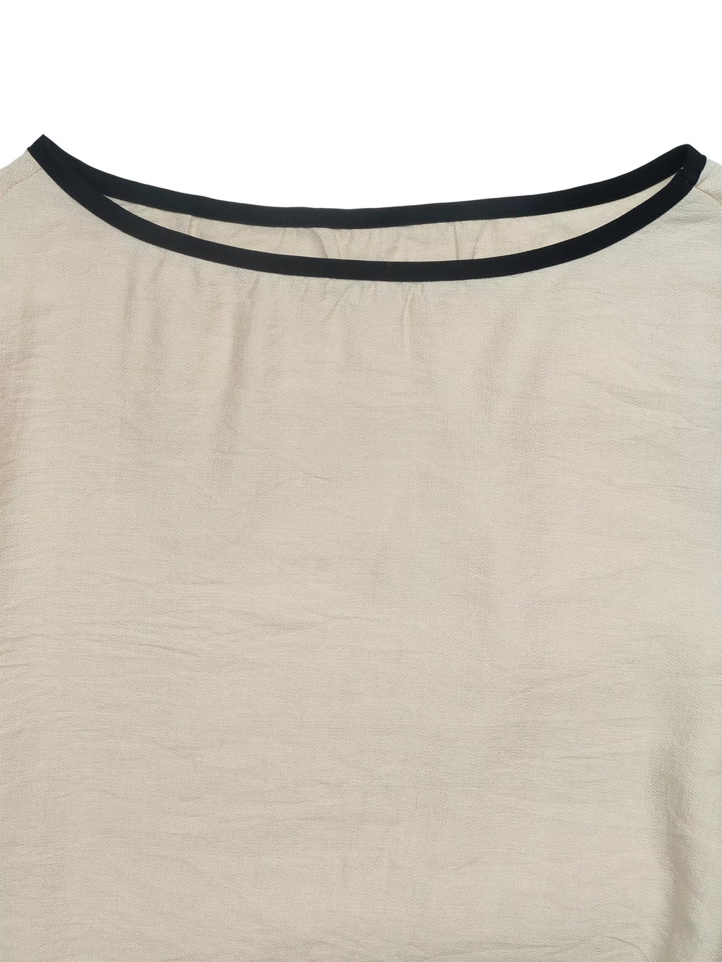 Ecru contrast-tie blouse, alternate view