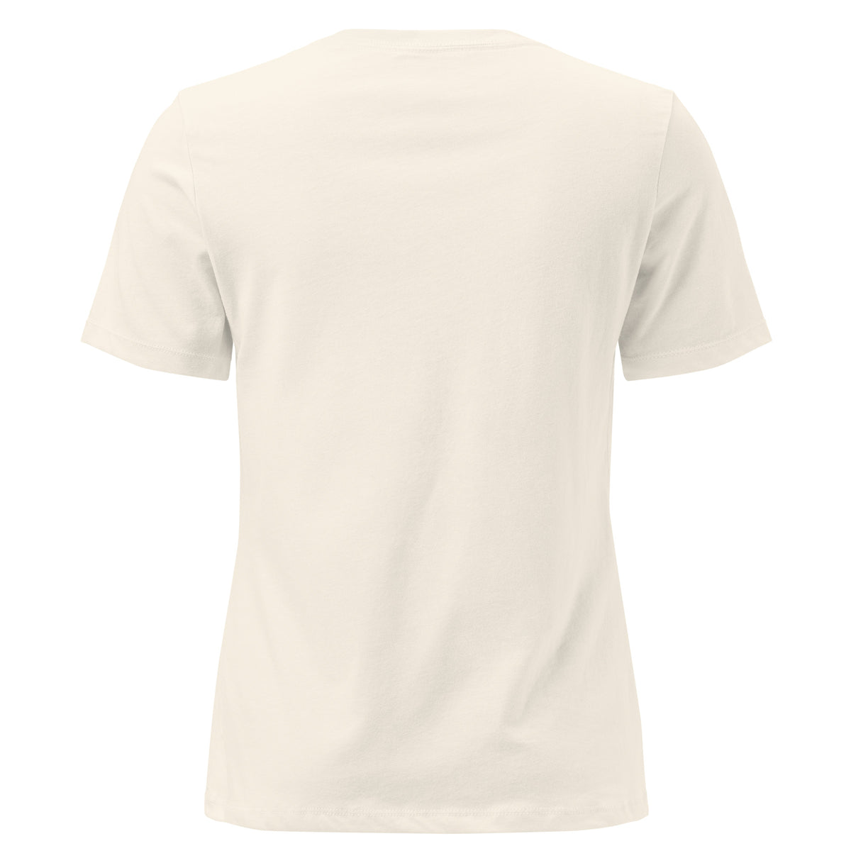 Falling For You women's relaxed T-shirt in natural, back view