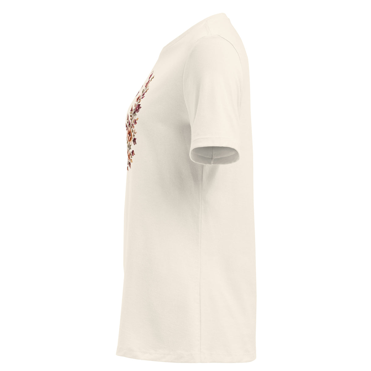 Falling For You women's relaxed T-shirt in natural, left side view